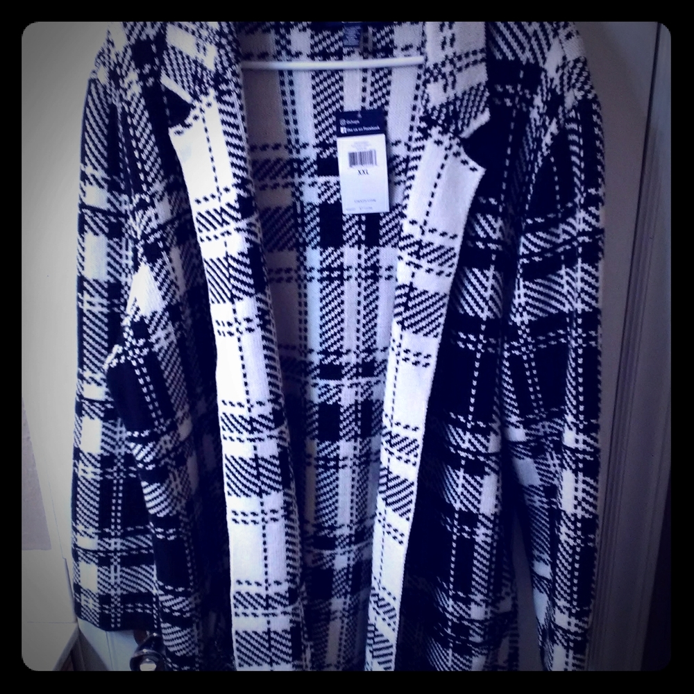 Chaps sweater coat NWT 2X